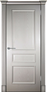 Дверь межкомнатная шпонированная (шпон натуральный) Оливия ваниль глухая