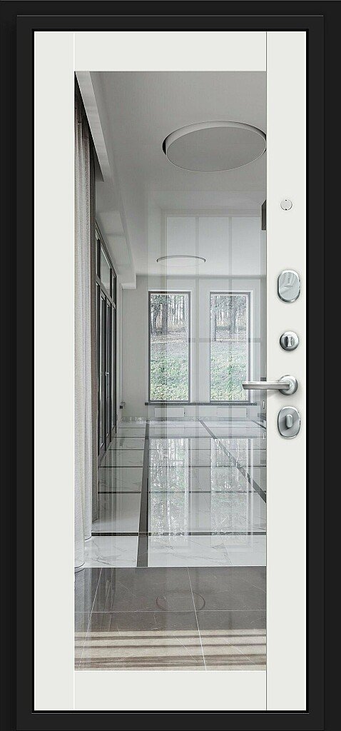 Входная металлическая дверь Флэт Kale Almon / Off-white