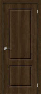 Дверь межкомнатная из ПВХ «Скинни-12» Dark Barnwood глухая