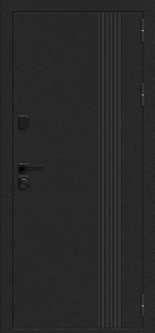Входная металлическая дверь Эйр шелк черный / White Shell