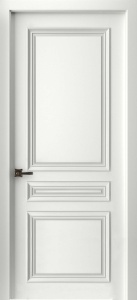 Дверь межкомнатная крашенная Бремен-3 эмаль белая RAL9003 глухая