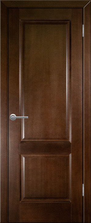 Дверь межкомнатная шпонированная (шпон натуральный) Прованс-12 миланский орех глухая