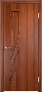 Дверь межкомнатная финиш-плёнка с-2(г) итальянский орех глухая
