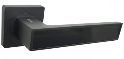 Дверная ручка VANTAGE V52BL/BL AL (чёрный/чёрный) от магазина Мир Дверей в Клину