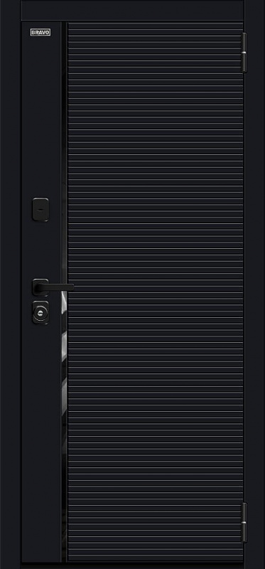 Входная металлическая дверь Лайнер/SBlack Black Shell / White Silk