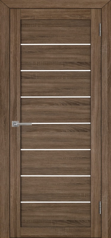 Дверь межкомнатная экошпон м.2125 велюр серый остеклённая (сатинат белый)