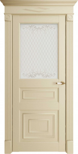 Дверь межкомнатная экошпон м.62001 серена керамик остеклённая (стекло с наливным витражом)