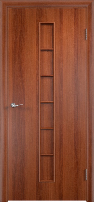 Дверь межкомнатная финиш-плёнка с-12(г) итальянский орех глухая
