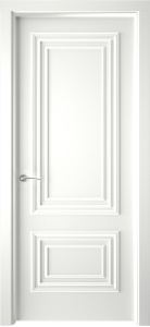 Дверь межкомнатная крашенная Смальта-19 эмаль белая RAL9003 глухая