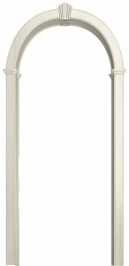 Арка Романская белёный дуб (стойки 180 см., внутренний лист 19 см.)