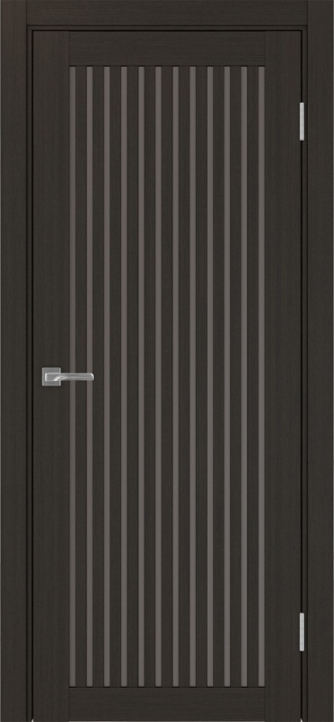 Дверь межкомнатная экошпон Турин 543.2 венге остеклённая (бронза)