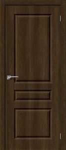Дверь межкомнатная из ПВХ «Скинни-14» Dark Barnwood глухая