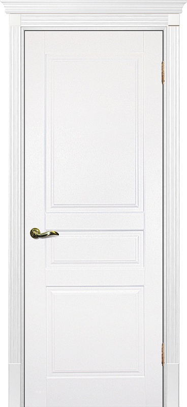 Дверь межкомнатная крашенная Смальта-01 эмаль белая RAL9003 глухая