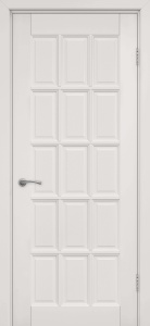 Дверь межкомнатная массив ольхи Лондон-2 эмаль белая глухое
