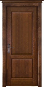 Дверь межкомнатная массив ольхи Элегия античный орех глухое