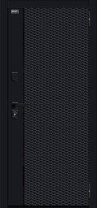Входная металлическая дверь Матрикс-3 Total Black / Off-white