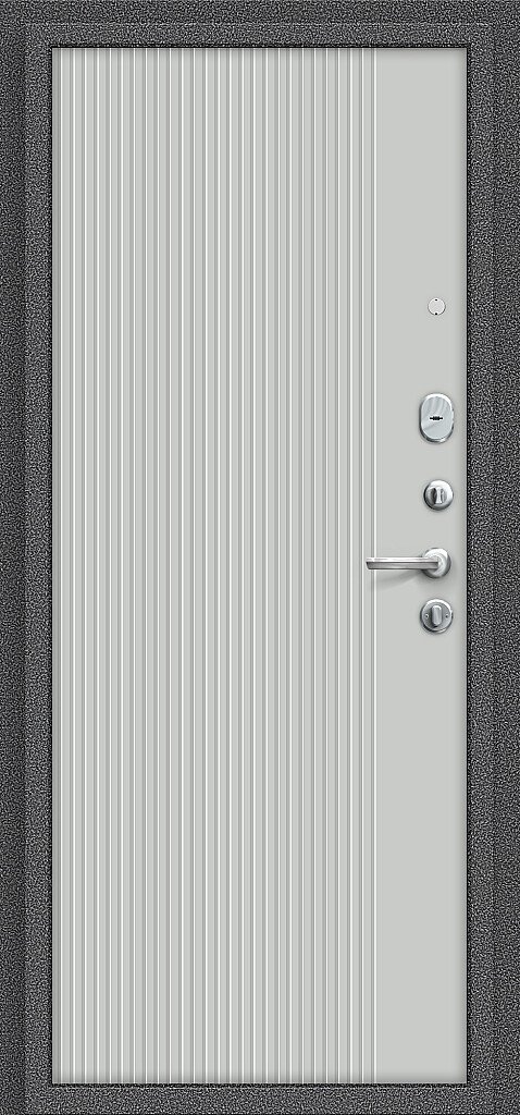 Входная металлическая дверь Тайга-9 Вертикаль антик серебряный / серый